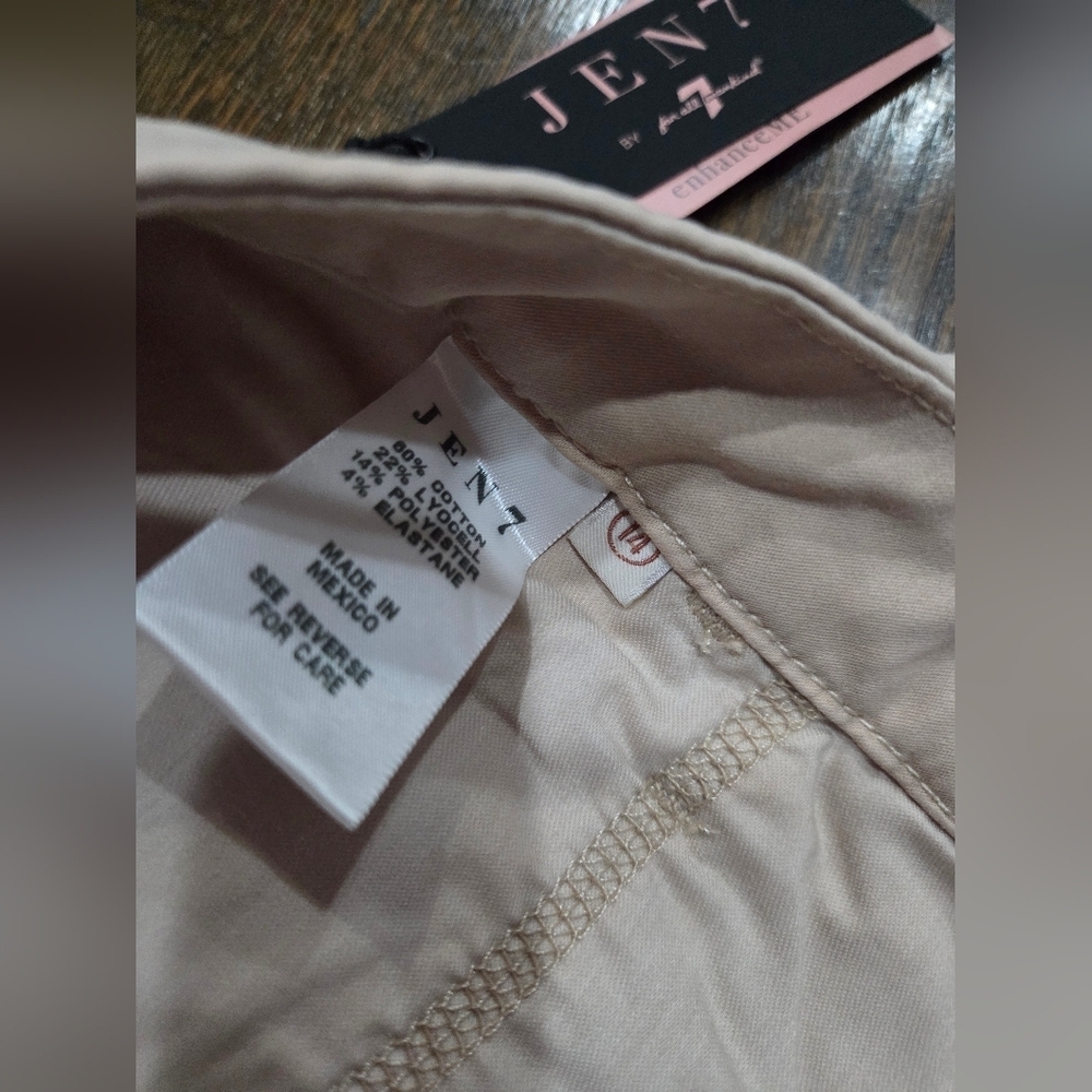 NWT Jen 7 By 7 For All Mankind Women's Tan Pants Sz.14 - Picture 4 of 9